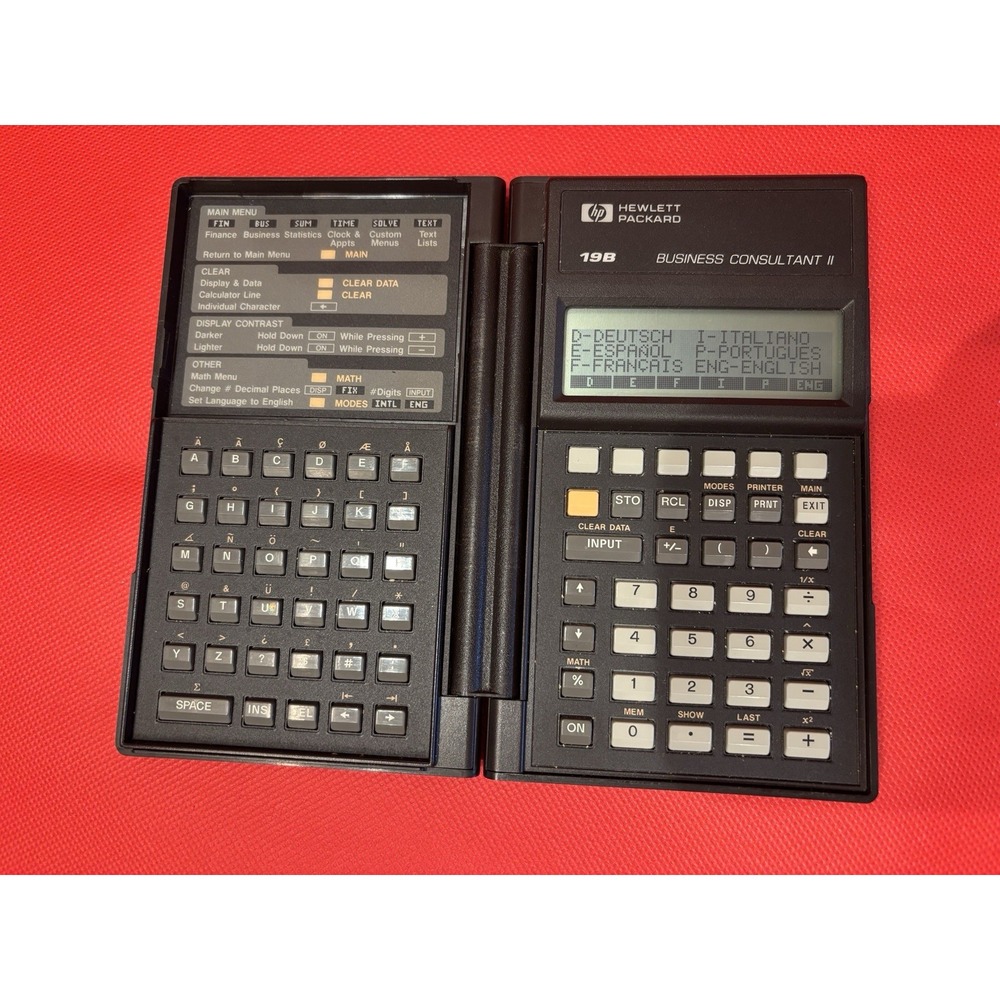 Hewlett Packard HP 19BII Business Consultant II Calculator